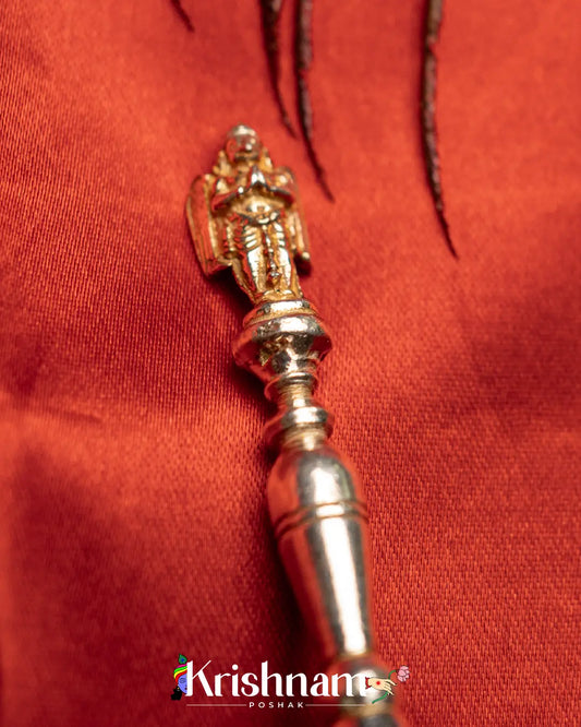 Classic Finely Detailed Antique Finished Silver Garuda Bell (21 Gram Approx.) - Krishnam Poshak