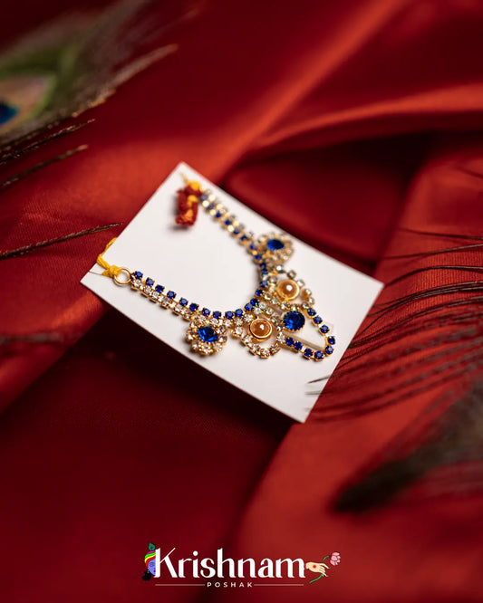 Kundan Heavy Mala for Shri Krishna, Radha & Laddu Gopal Ji (Size 2to5) - Krishnam Poshak