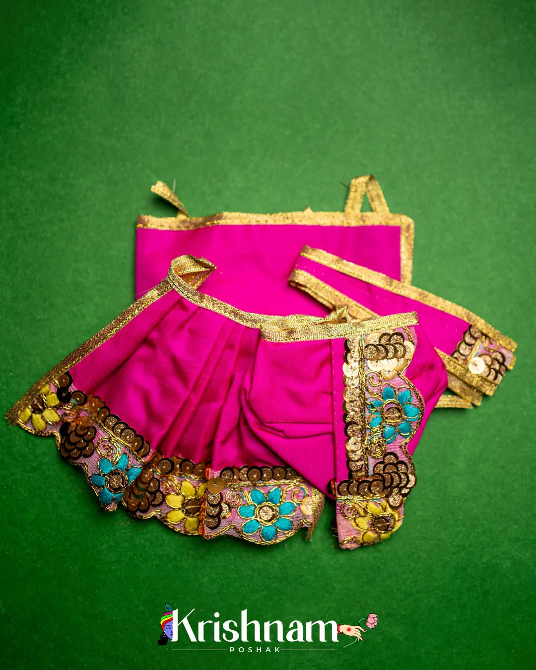 Embroidery Dress for Radha Krishna (Dress Only) (Pagdi Not Included) - Krishnam Poshak
