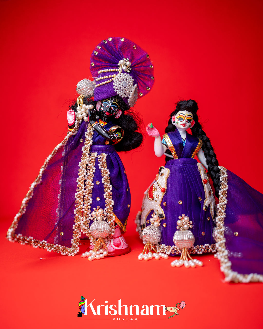 radha krishna in purple dress Radha Krishna In Purple Dress