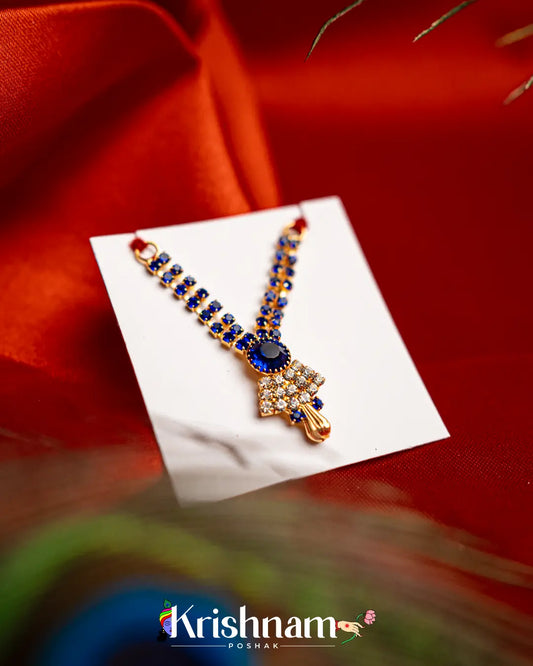 Kundan Heavy Round shape Mala for Shri Krishna, Radha & Laddu Gopal Ji (Size 2to4) - Krishnam Poshak