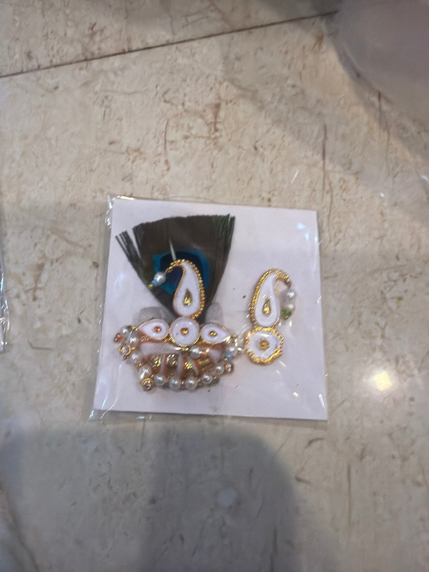 Kalangi AD Moti Saar Pech for Shreenath Ji & Shri Krishna & Laddu Gopal