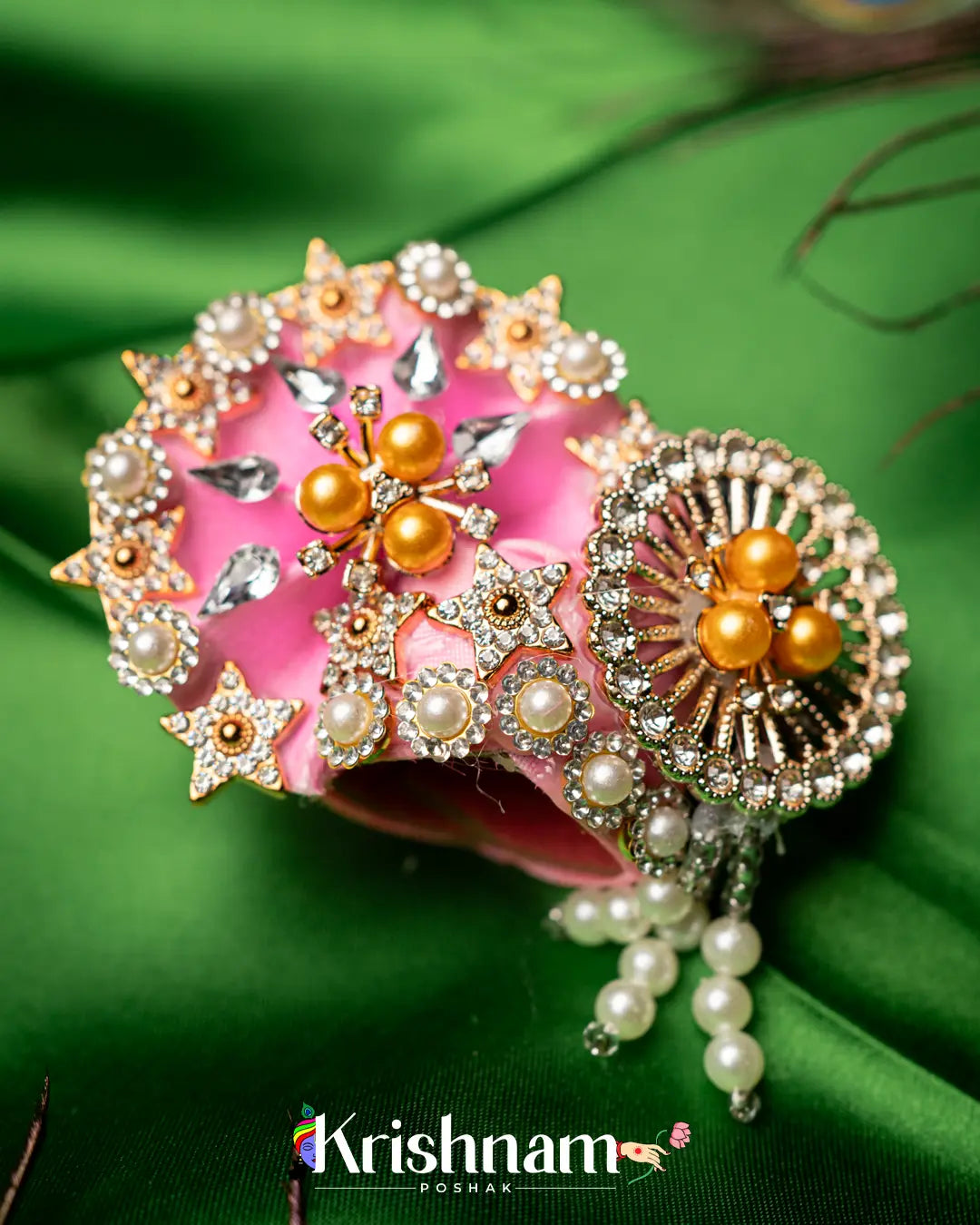 Heavy Pagdi For Shri Krishna & Laddu Gopal Ji - Krishnam Poshak