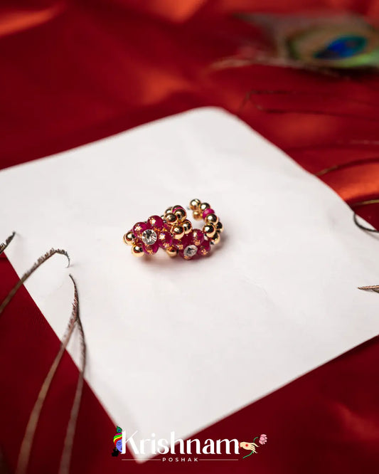 Kundan Moti Kangan for Shree Radha ,Shree Krishna & Laddu Gopal Ji (Fits to Size 0to5) (1 Set) - Krishnam Poshak