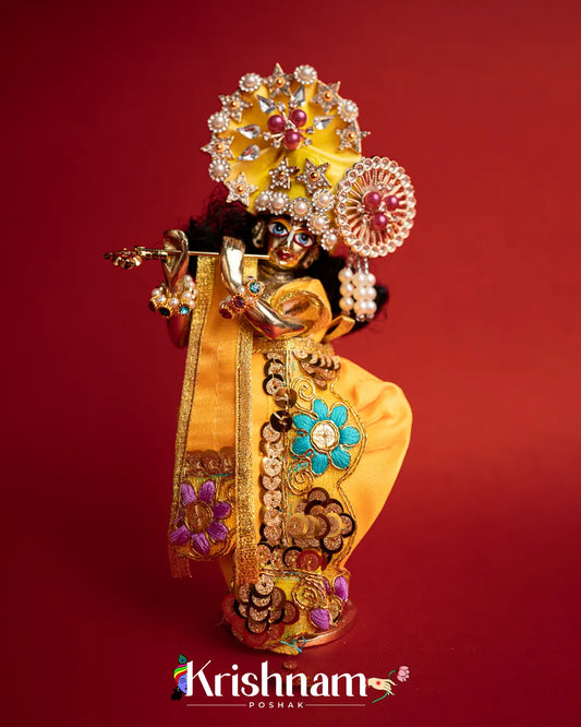 Embroidery Dress for Radha Krishna (Dress Only) (Pagdi Not Included) - Krishnam Poshak