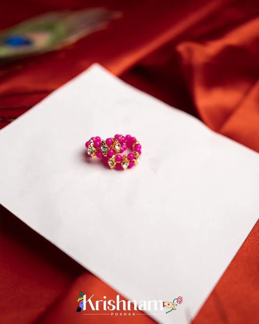 Moti Kangan for Shree Radha ,Shree Krishna & Laddu Gopal Ji (Fits to Size 0to5) (1 Set) - Krishnam Poshak