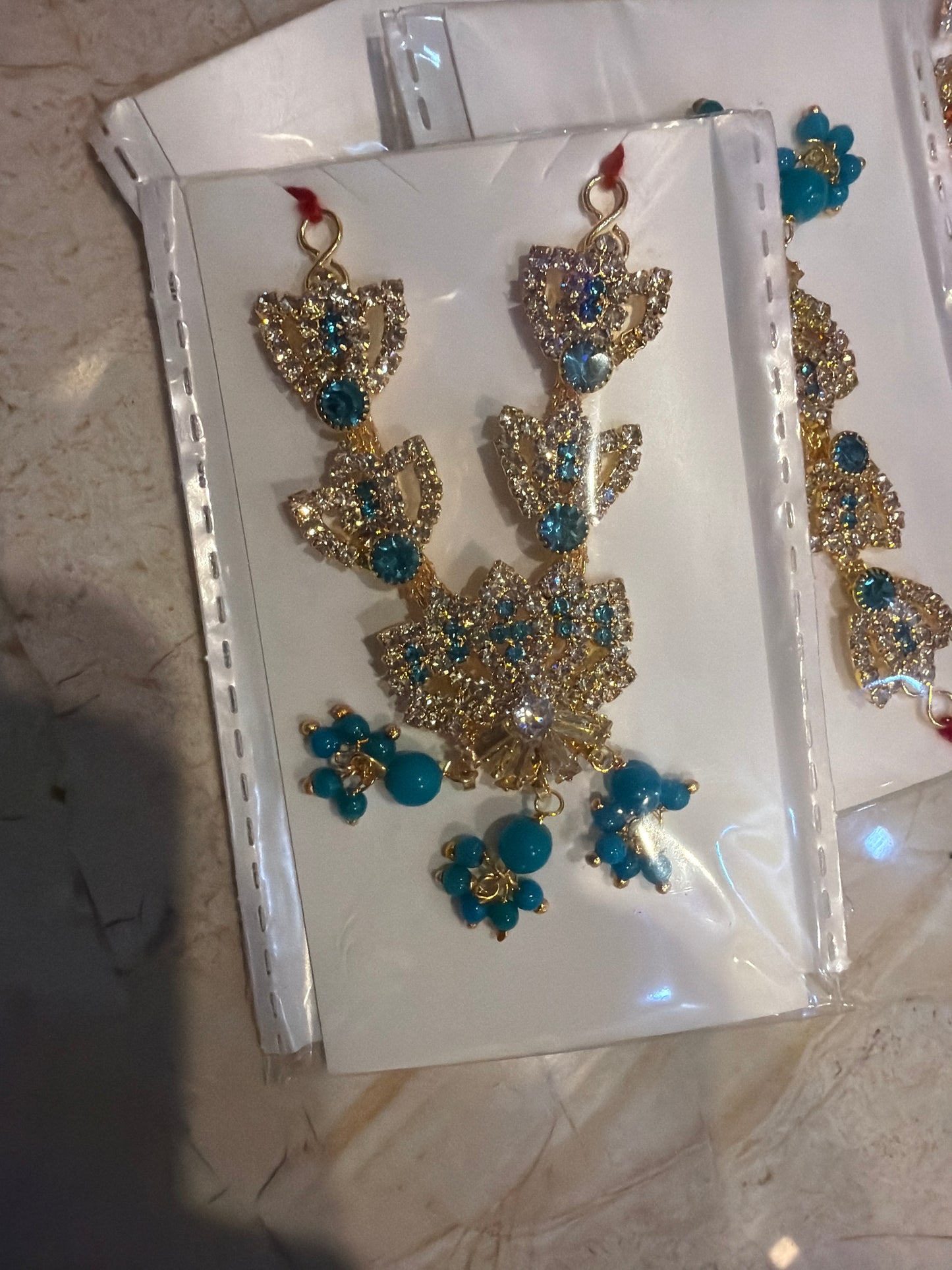 Lotus AD Dimond Pattern Mala Jewellery For Shreenath Ji, Laddu Gopal & Shri Krishna, Radha (2 Inch Mala Size)