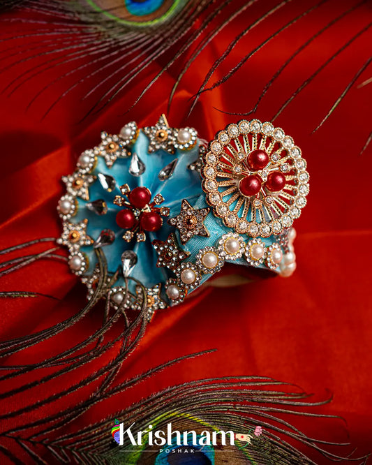 Heavy Pagdi For Shri Krishna & Laddu Gopal Ji - Krishnam Poshak