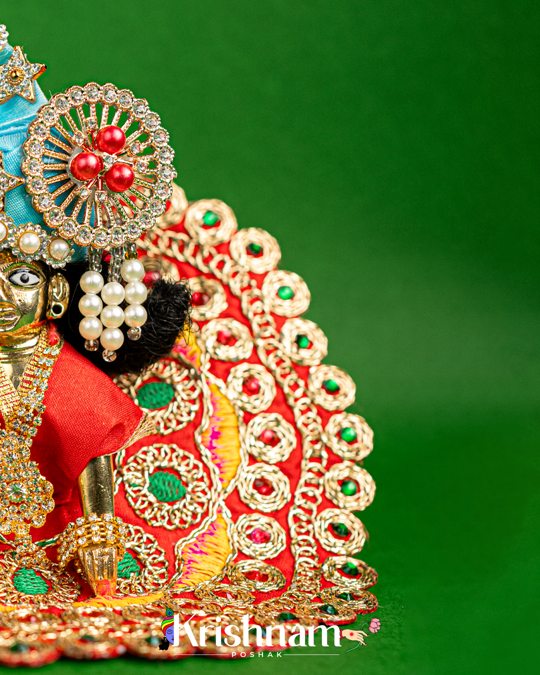 Red Dress for Laddu Gopal (Pagdi Not Included)