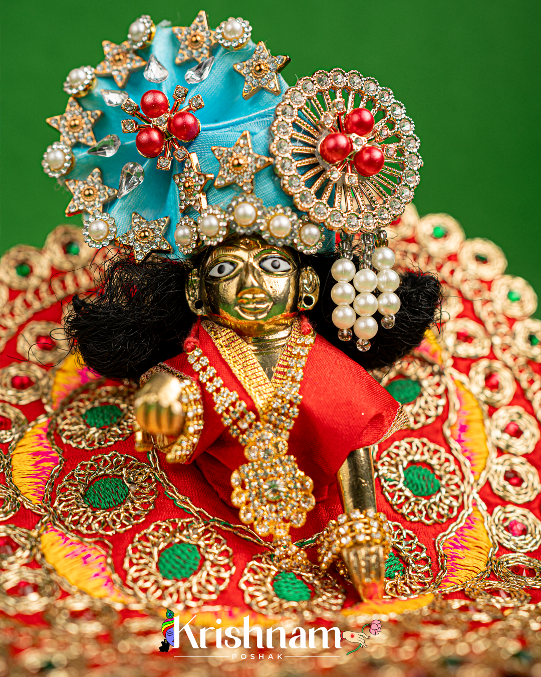 Red Dress for Laddu Gopal (Pagdi Not Included)