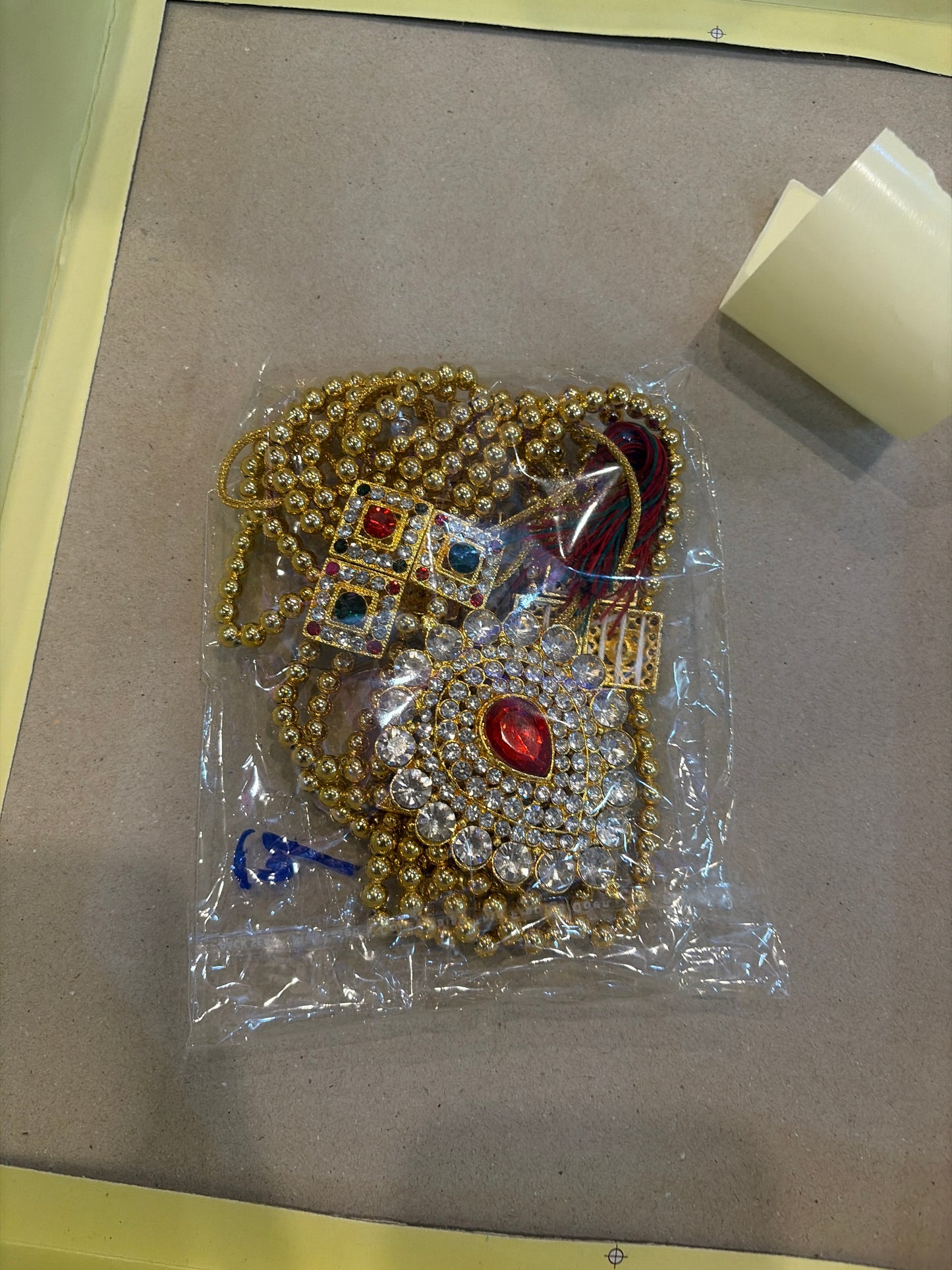 Big Pendent With Moti Mala Jewellery For Shreenath Ji, Laddu Gopal & Shri Krishna, Radha