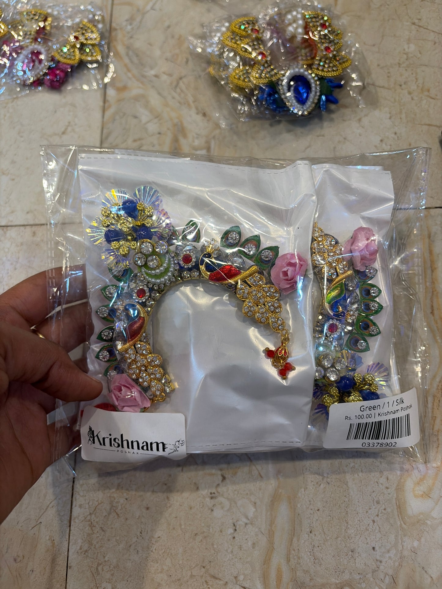 Handmade Chandrika AD Heavy for Shree Radha Rani (Color Can be Same or Different)