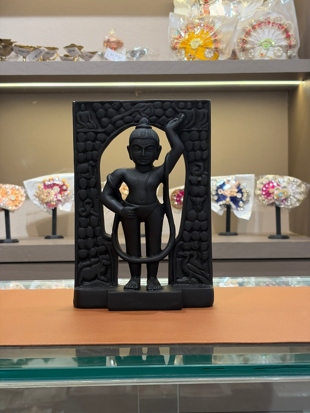 Shreenathji Mangla Darshan Murti Black Stone Finish Idols