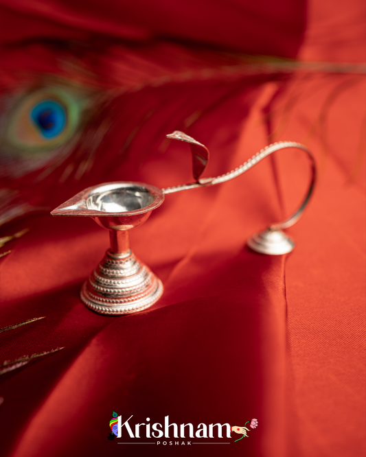 Sheshnag Silver Ek Aarti Diya for Sacred Offerings ( 31.5 Gram Approx )