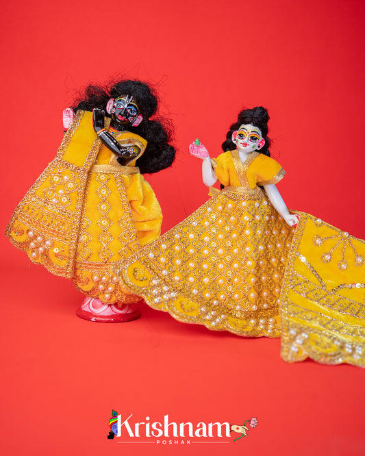 Velvet Heavy dress for Radha Krishna ji (6 Colors) (Winter Collection)