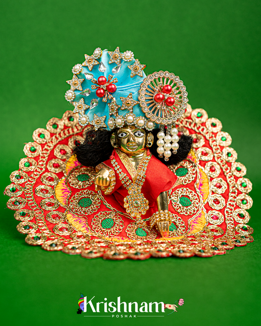 Red Dress for Laddu Gopal (Pagdi Not Included)