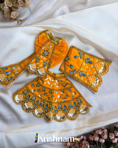 Velvet Heavy dress for Radha Krishna ji (Winter Collection) (6 Colors)