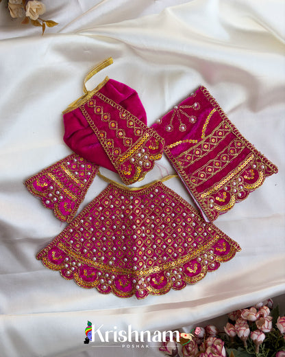 Velvet Heavy dress for Radha Krishna ji (6 Colors) (Winter Collection)