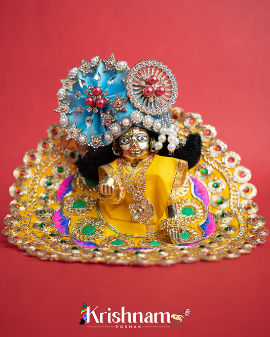 Yellow Dress for Laddu Gopal (Pagdi Not Included)