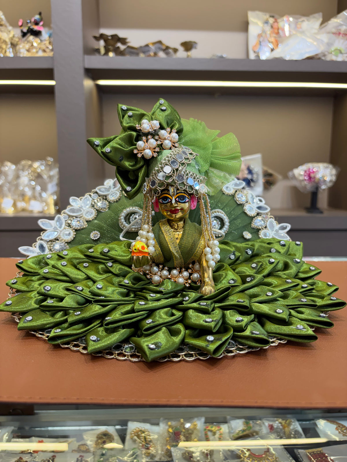Cloth Lotus Half Fether Heavy Dress Laddu Gopal Dress
