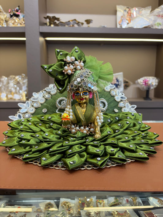 Cloth Lotus Half Fether Heavy Dress Laddu Gopal Dress