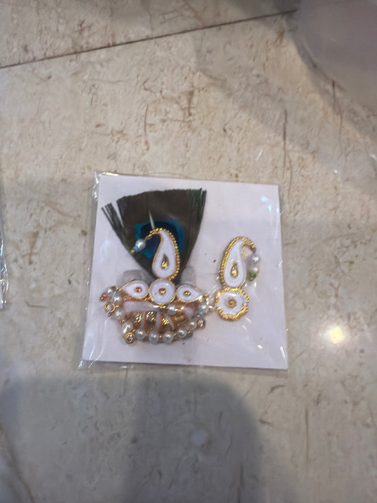 Kalangi AD Moti Saar Pech for Shreenath Ji & Shri Krishna & Laddu Gopal