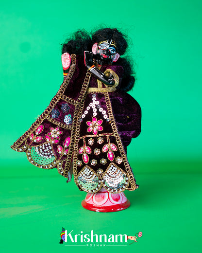 Velvet Heavy dress for Radha Krishna ji (Winter Collection) (6 Colors)