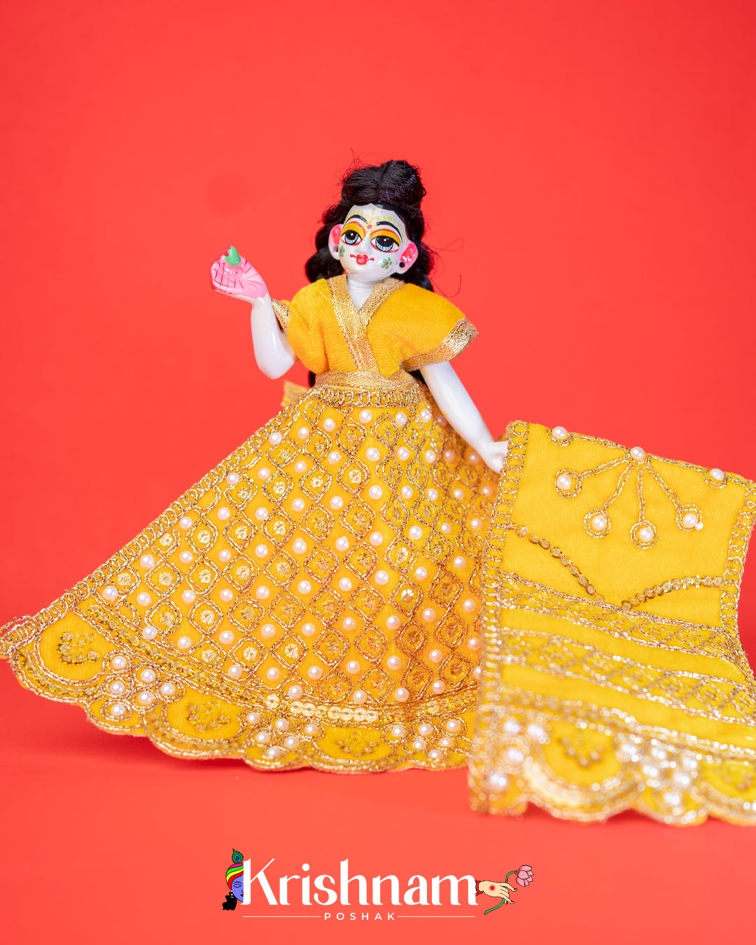 Velvet Heavy dress for Radha Krishna ji (6 Colors) (Winter Collection)