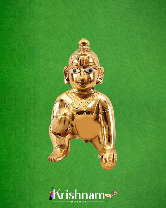Brass Laddu Gopal Ji Idol (Different Size)