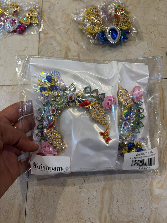 Handmade Chandrika AD Heavy for Shree Radha Rani (Color Can be Same or Different)