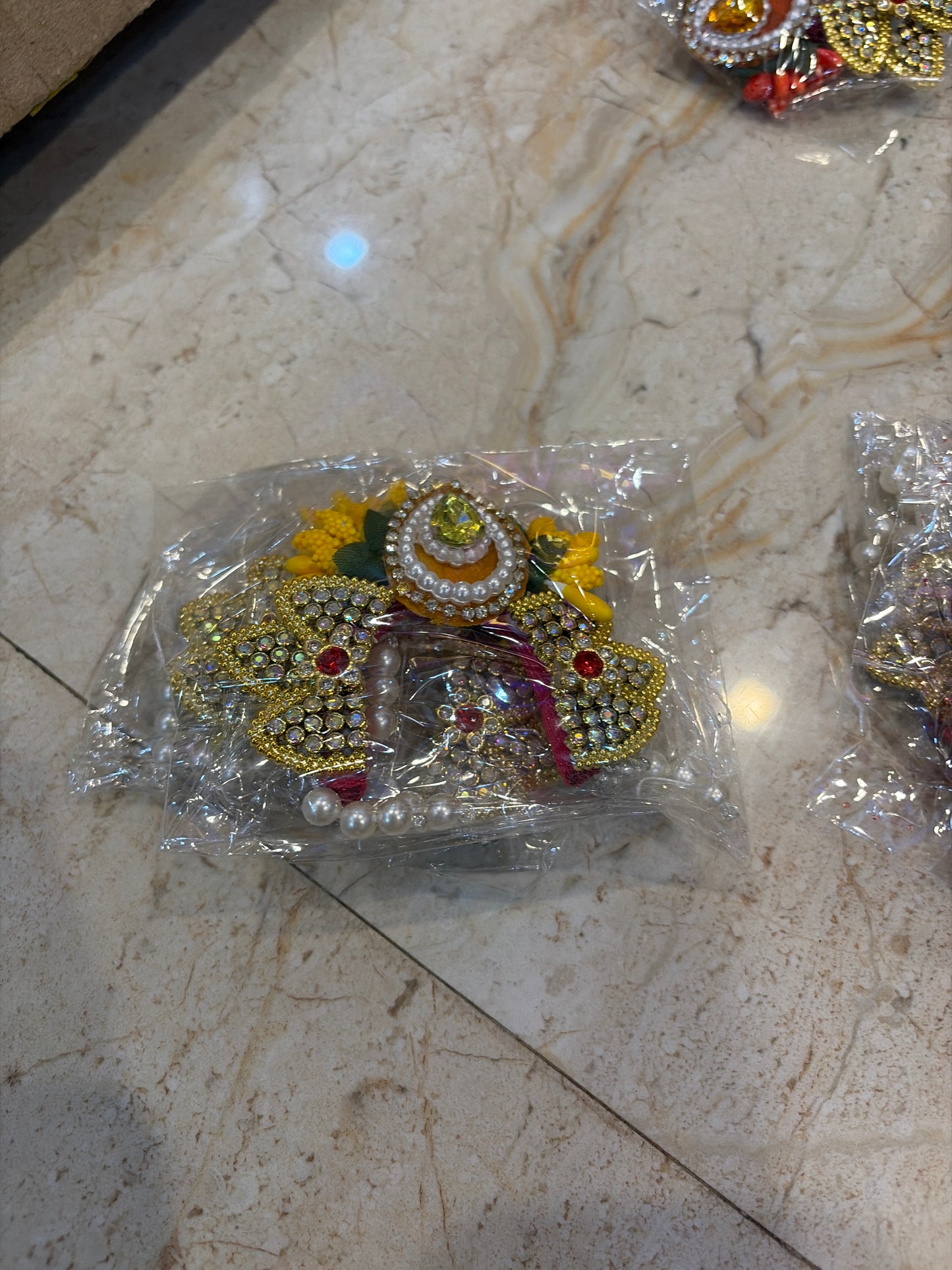 Handmade Chandrika AD Leaf Heavy for Shree Radha Rani