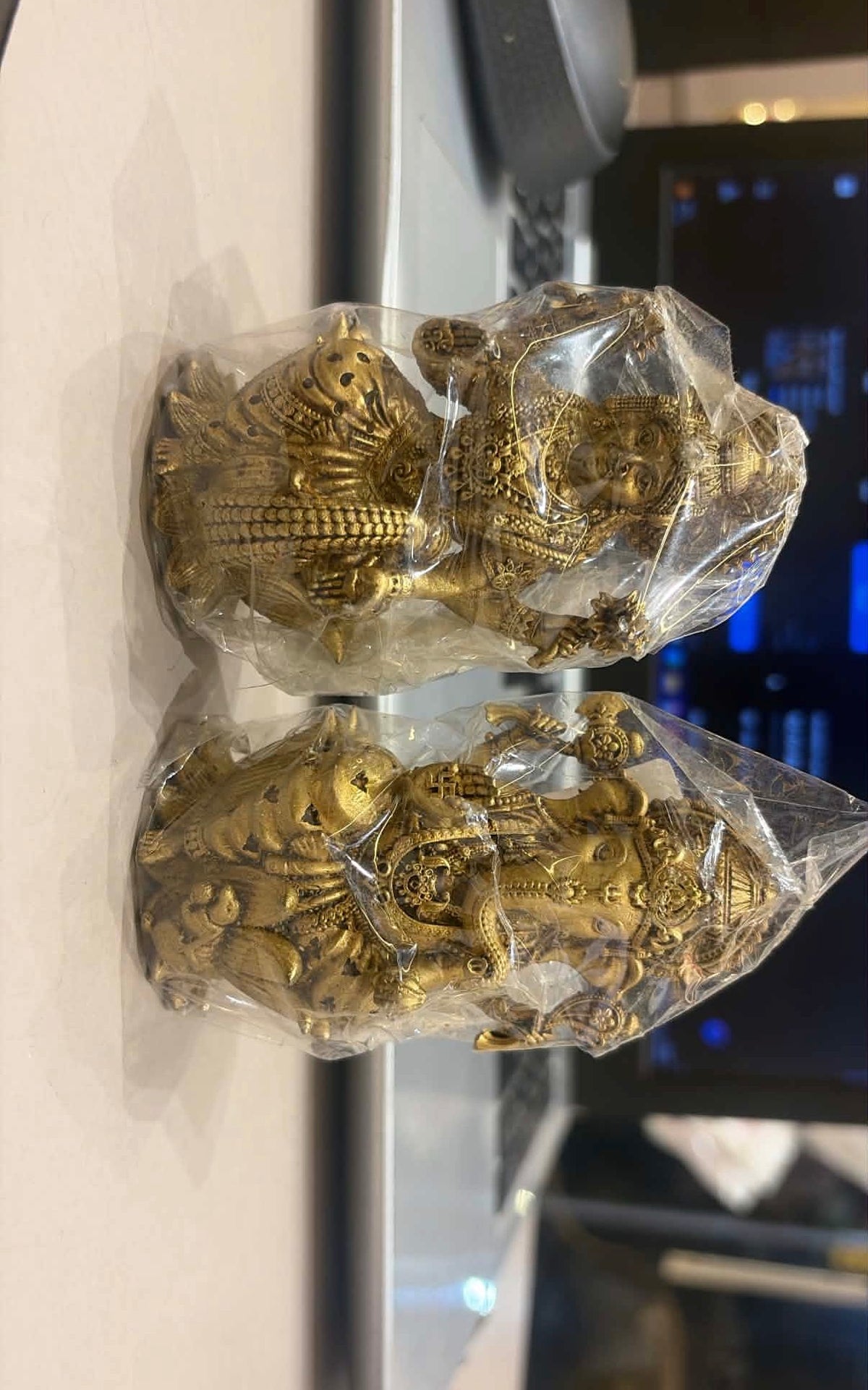 Laxmi Ganesh Idol - Brass (Different Size)