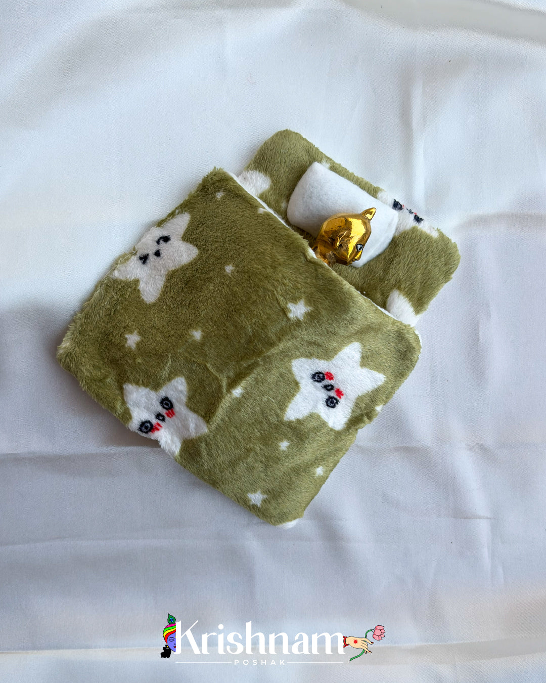 Woolen Heavy Bed Mattress and Blanket for laddu Gopal ji & Radha Krishna (Winter Collection)