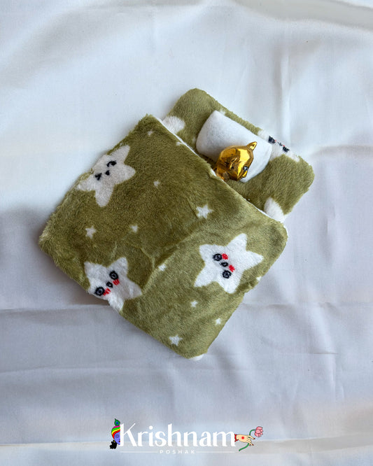 Woolen Heavy Bed Mattress and Blanket for laddu Gopal ji & Radha Krishna (Winter Collection)