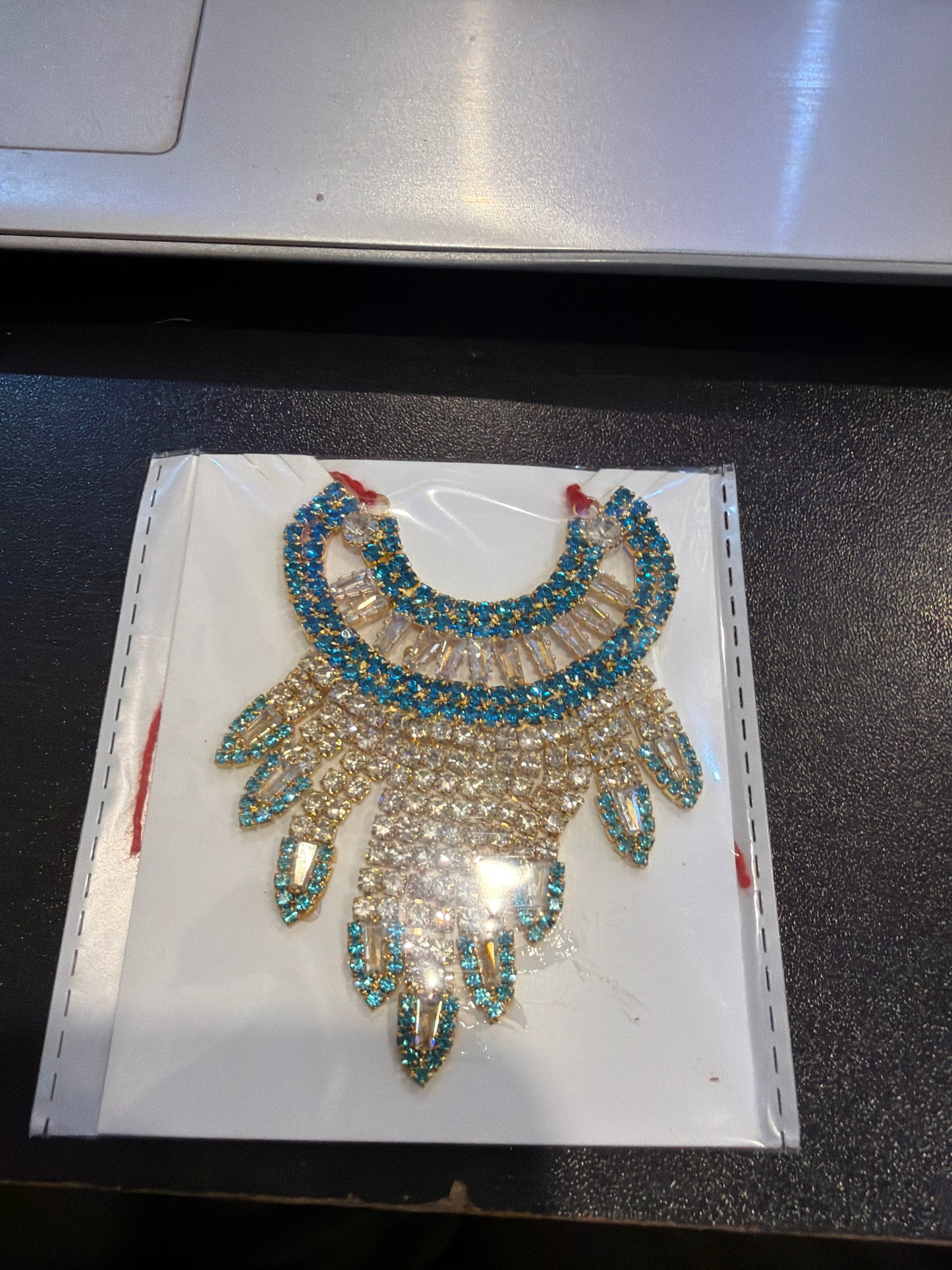 Choker AD Long Latkan Jewellery For  Laddu Gopal & Shri Radha (1 Inch Choker Size)