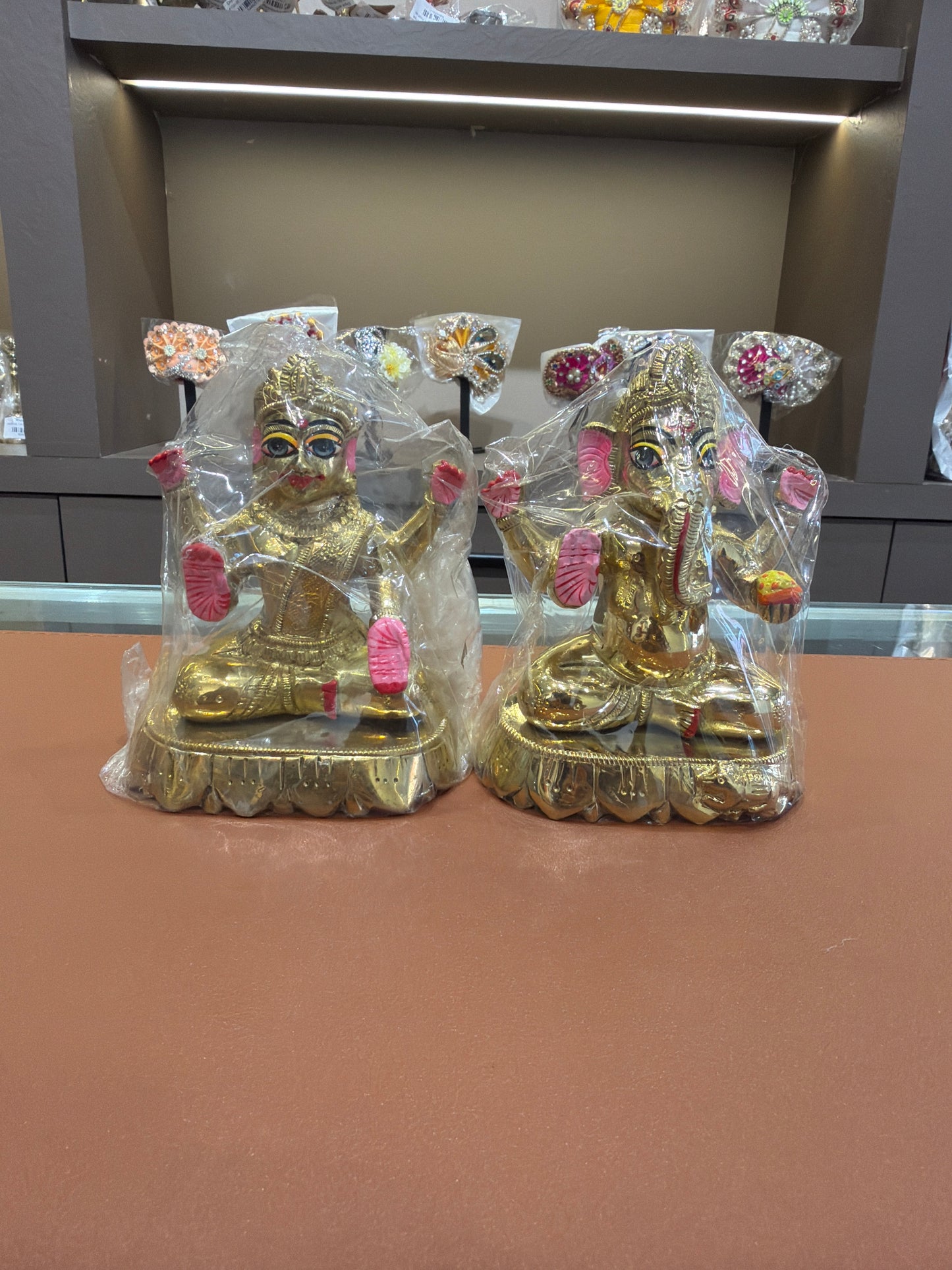 Laxmi Ganesh Idol - Brass (Different Size)