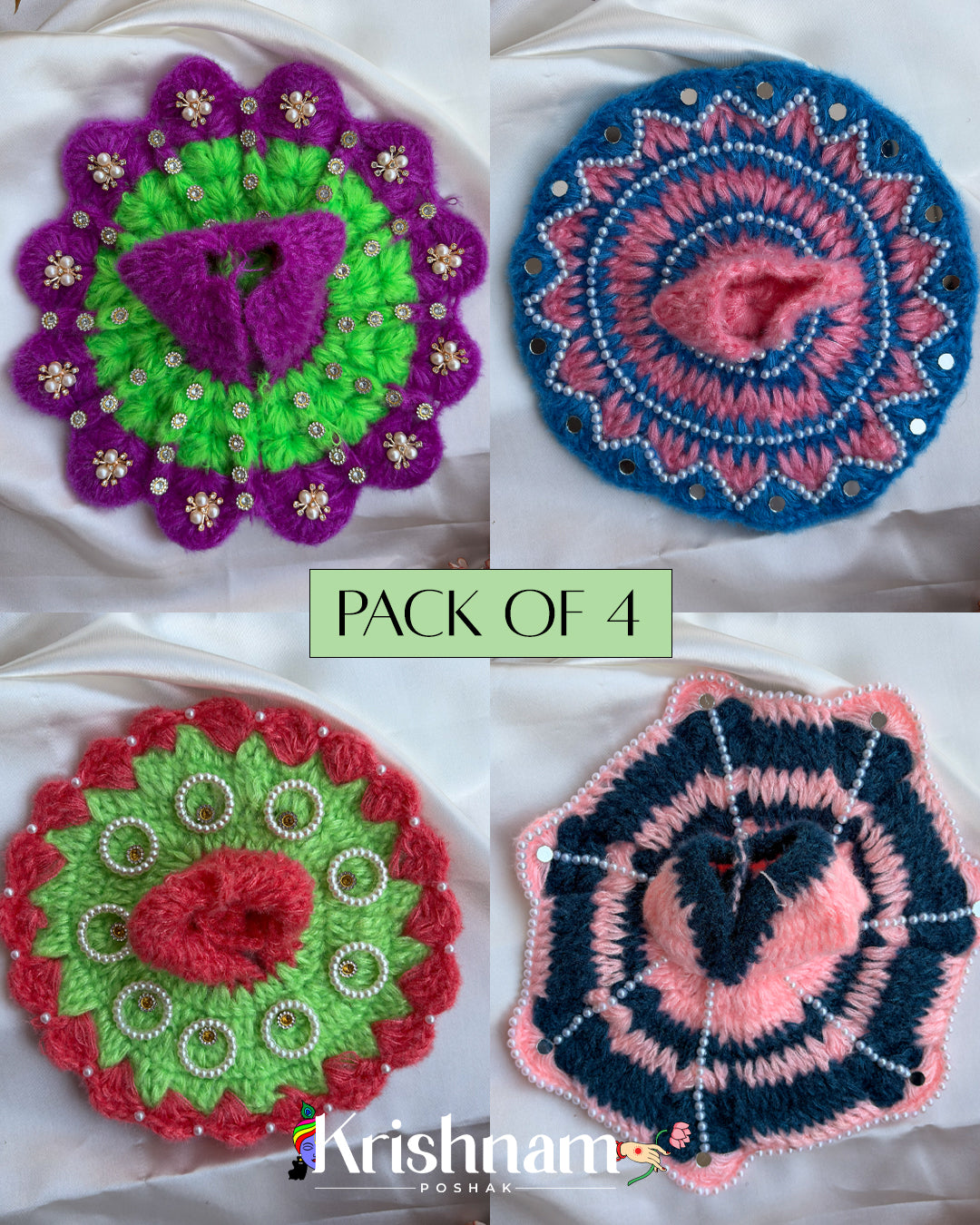 Woolen Heavy dress for laddu Gopal ji & Radha Krishna (Color may Varey) (Winter Collection)