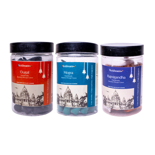 Pack of 3 Premium HandmadeIncense Dhoop Cones