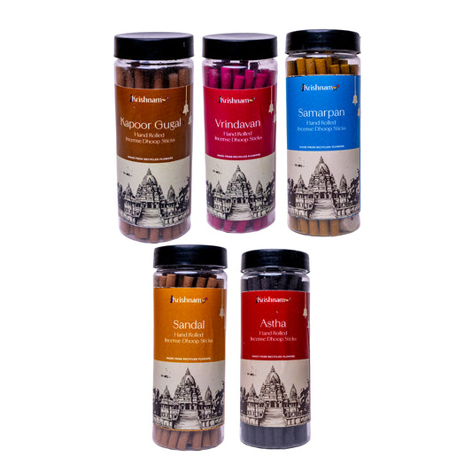 Pack of 5 Premium Hand Rolled Incense Dhoop Sticks